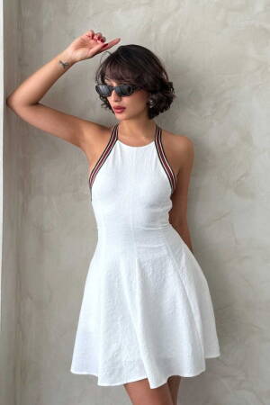 Striped Sleeveless Dress -
