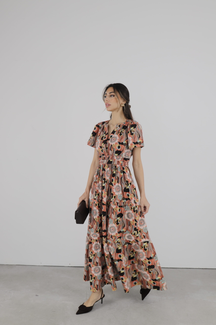 C01y52101020 Dress V Neck Maxi