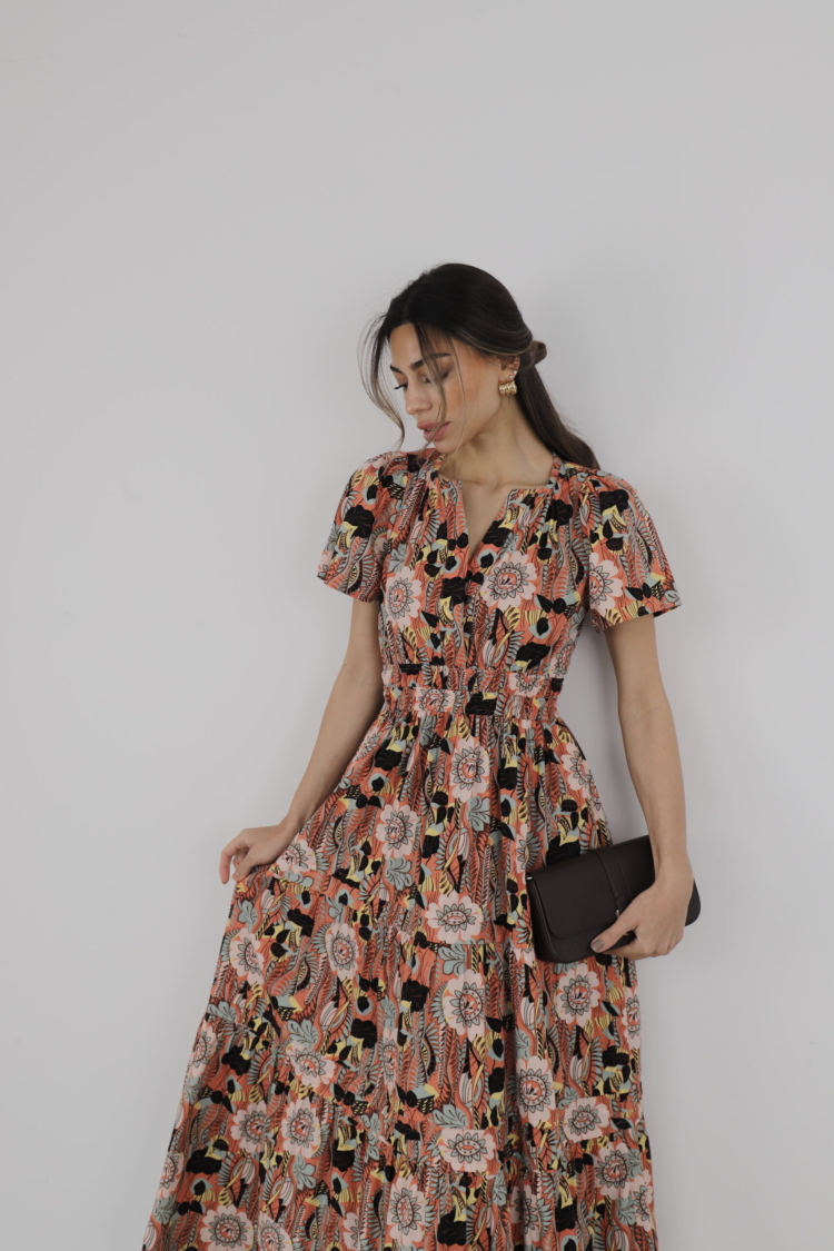 C01y52101020 Dress V Neck Maxi