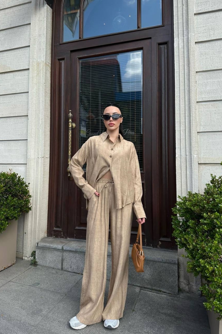 Set - Beige - ESPADA - Globality Store - Women Clothes Wholesale Turkey