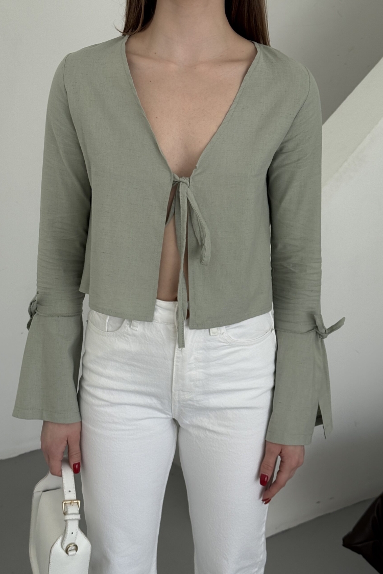 Linen Tie Shirt