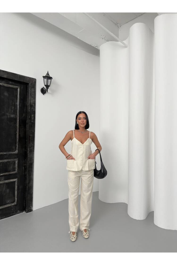 Rope Hanging Suit - My Fashion - Globality Store - Women Clothes Wholesale Turkey