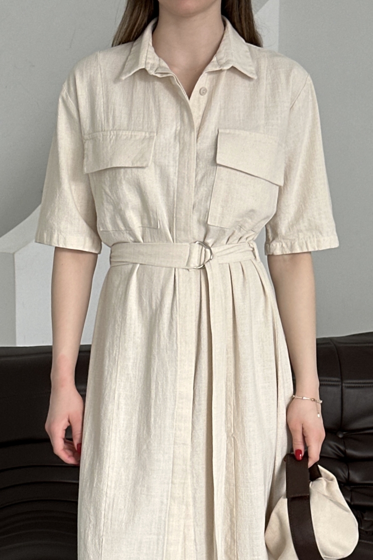 Belted Filam Dress