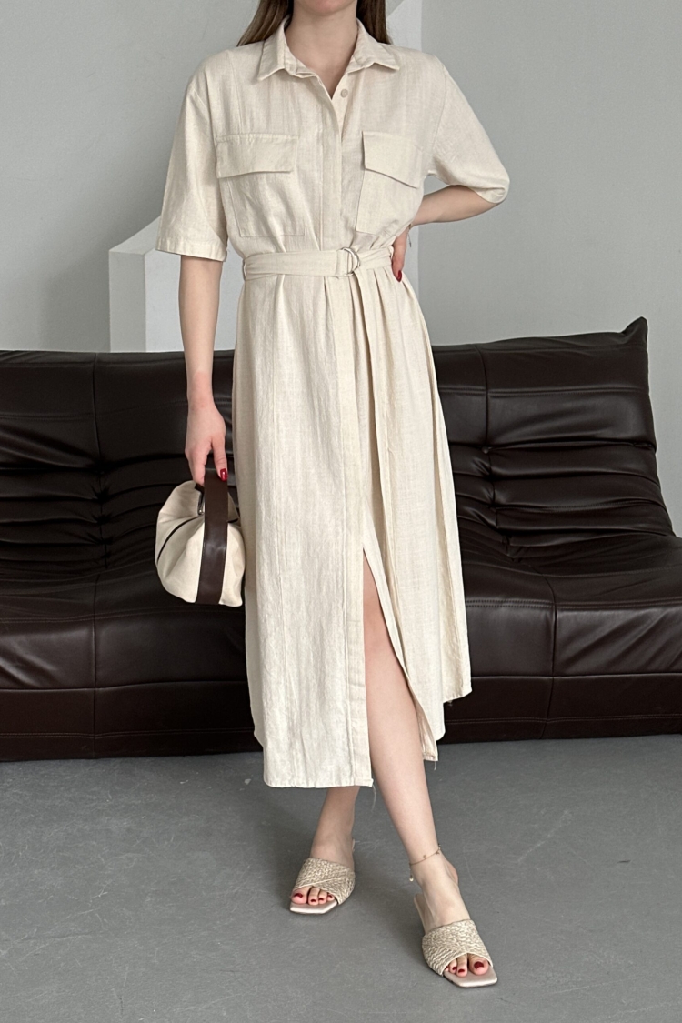 Belted Filam Dress