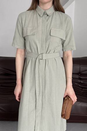 Belted Filam Dress - My Fashion - Globality Store - Women Clothes Wholesale Turkey