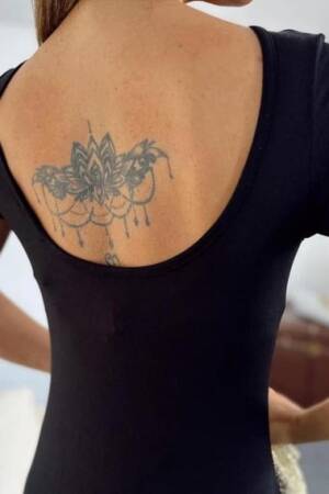 Women's Short Sleeve Back Neckline Slit Detailed Viscose Dress - Black - Janes - Globality Store - Women Clothes Wholesale Turkey