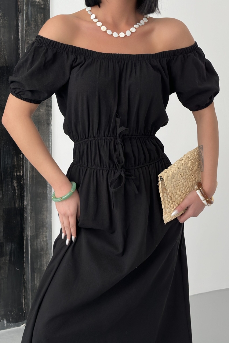 Plain Elastic Dress