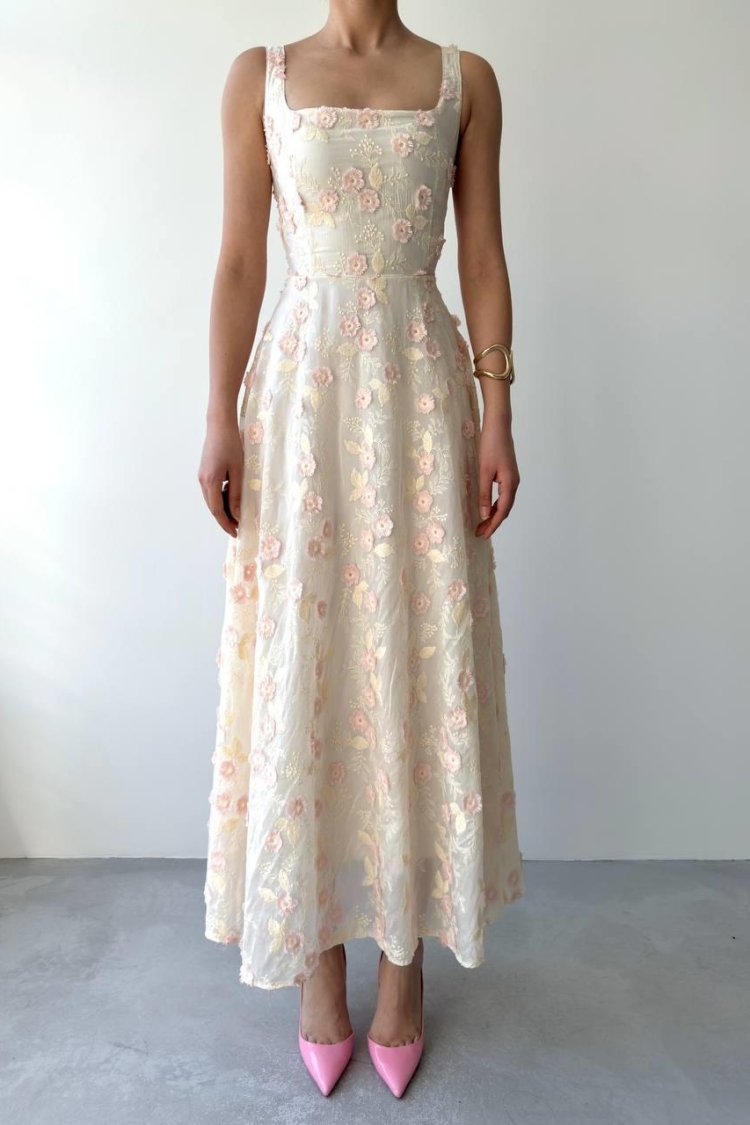 Tufe Floral Detailed Dress