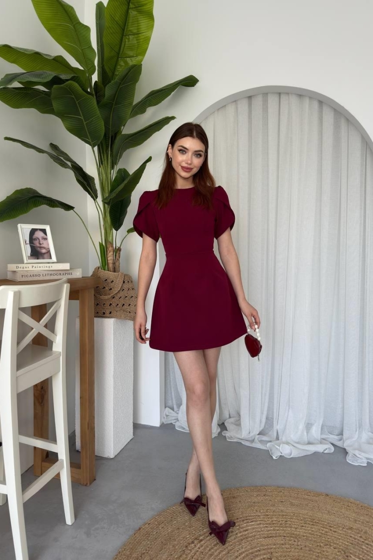 Alka Pearl Bow Detail Dress