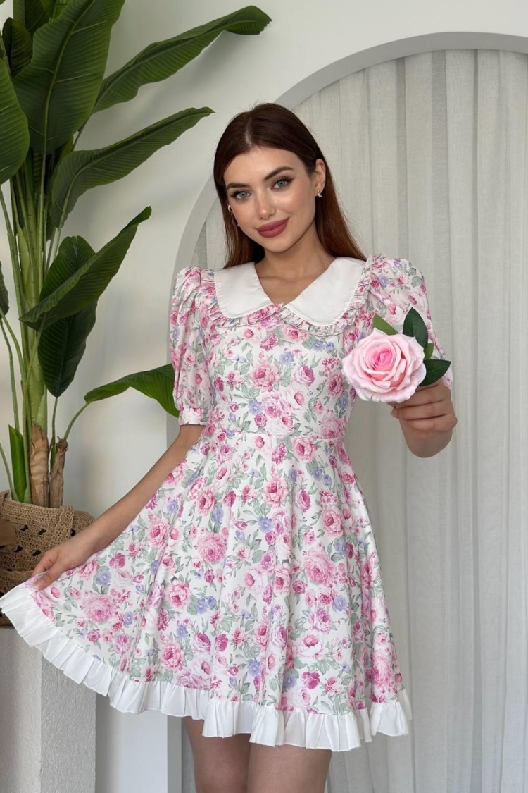 Wals Baby Collar Dress - Etika - Globality Store - Women Clothes Wholesale Turkey