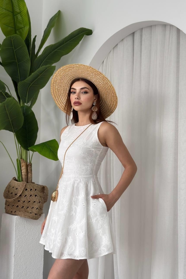 Vess Pocket Detailed Dress - Etika - Globality Store - Women Clothes Wholesale Turkey