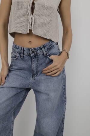 Jeans Palazzo - Cream Rouge - Globality Store - Women Clothes Wholesale Turkey