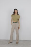 Pants Spanish Leg - Cream Rouge - Globality Store - Women Clothes Wholesale Turkey