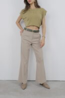 Pants Spanish Leg - Cream Rouge - Globality Store - Women Clothes Wholesale Turkey