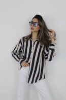 Trousers With Thick Belt - Cream Rouge - Globality Store - Women Clothes Wholesale Turkey