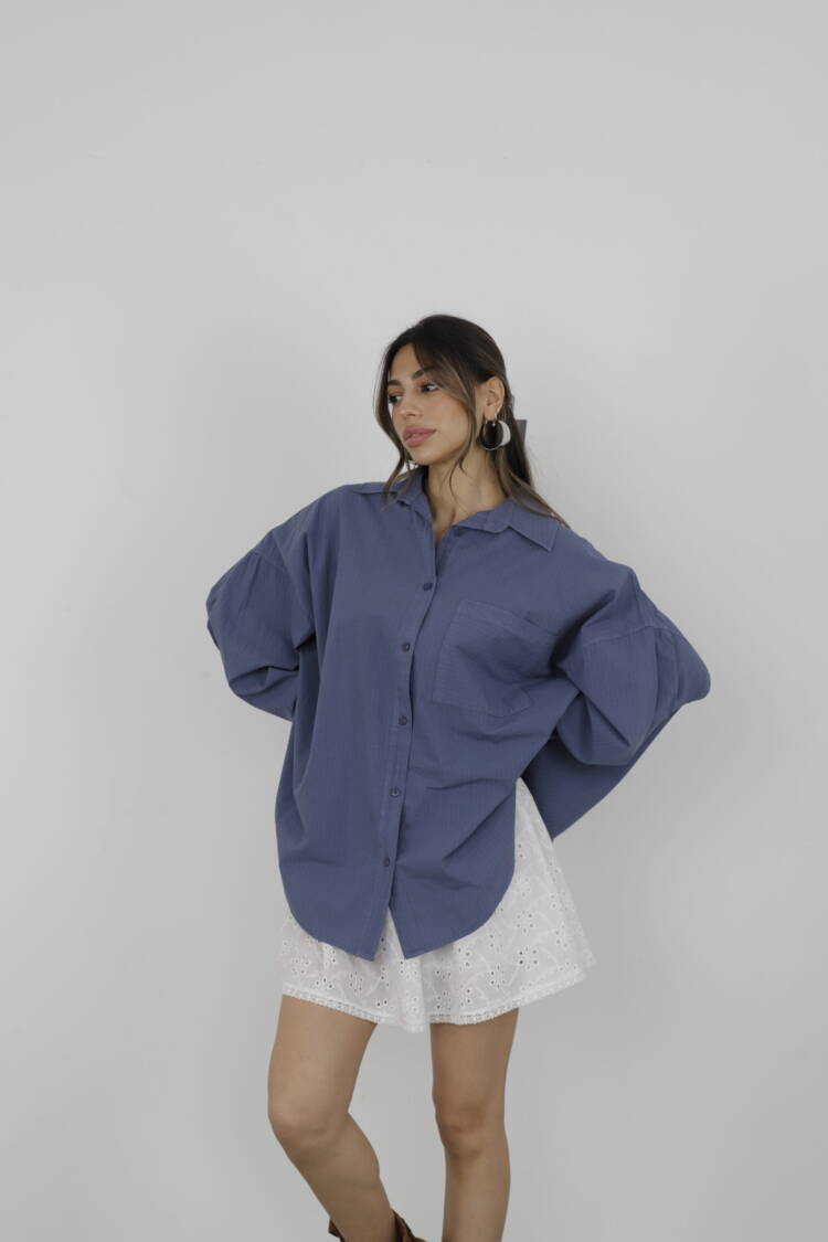 Oversize Shirts - Cream Rouge - Globality Store - Women Clothes Wholesale Turkey