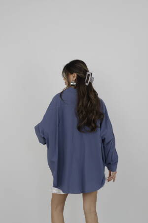 Oversize Shirts - Cream Rouge - Globality Store - Women Clothes Wholesale Turkey