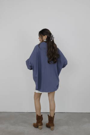 Oversize Shirts - Cream Rouge - Globality Store - Women Clothes Wholesale Turkey