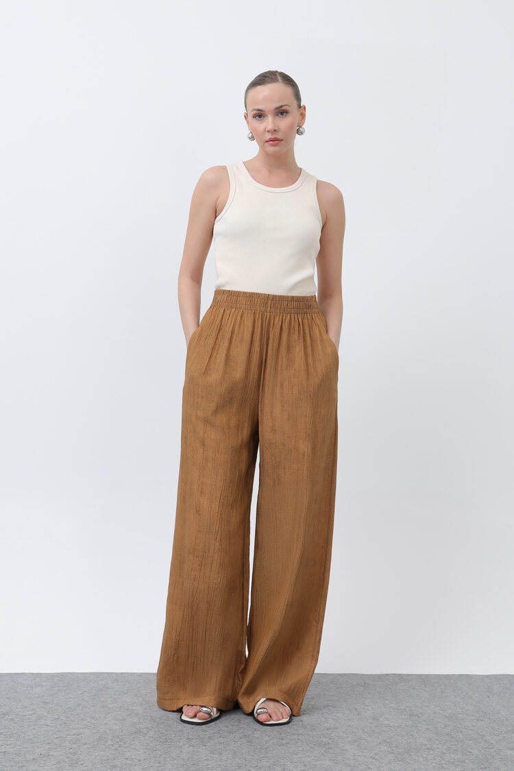 Women's Elastic Waist Loose Pants - Puane - Globality Store - Women Clothes Wholesale Turkey