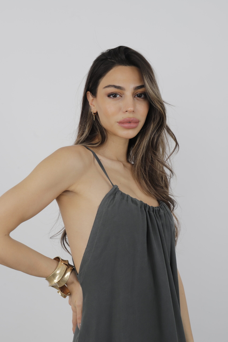 Turtleneck Ruffle Dress