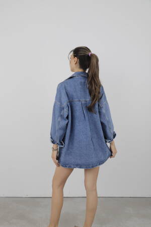 24fw-6083 Shirt Oversize - Cream Rouge - Globality Store - Women Clothes Wholesale Turkey
