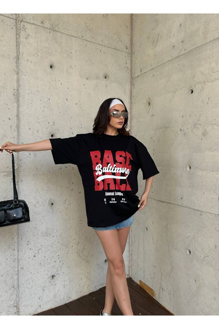 100% Cotton Printed Oversize T-shirt 29179