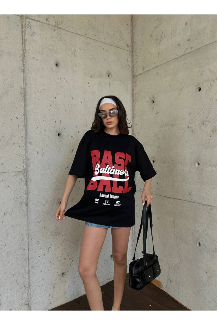100% Cotton Printed Oversize T-shirt 29179