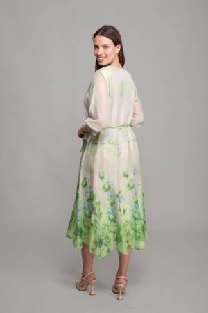 V Neck Empirme Dress - GUMANIZE - Globality Store - Women Clothes Wholesale Turkey
