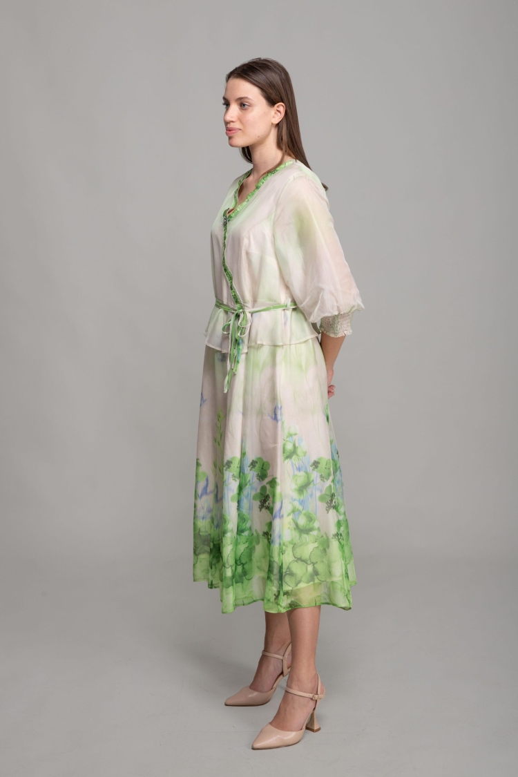 V Neck Empirme Dress