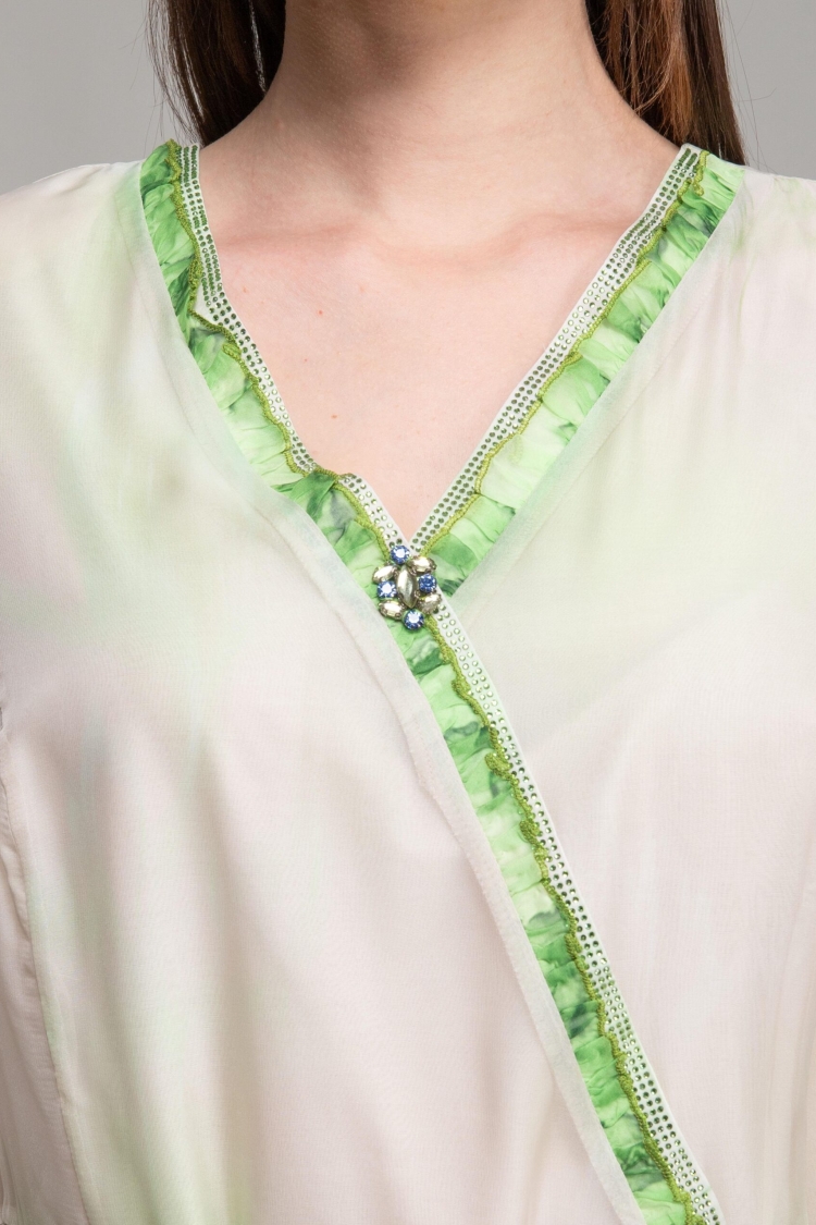 V Neck Empirme Dress