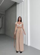 Modal Tie Pants - My Fashion - Globality Store - Women Clothes Wholesale Turkey