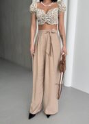 Modal Tie Pants - My Fashion - Globality Store - Women Clothes Wholesale Turkey