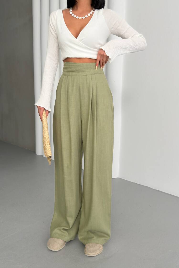 Filam Pleated Pants - My Fashion - Globality Store - Women Clothes Wholesale Turkey