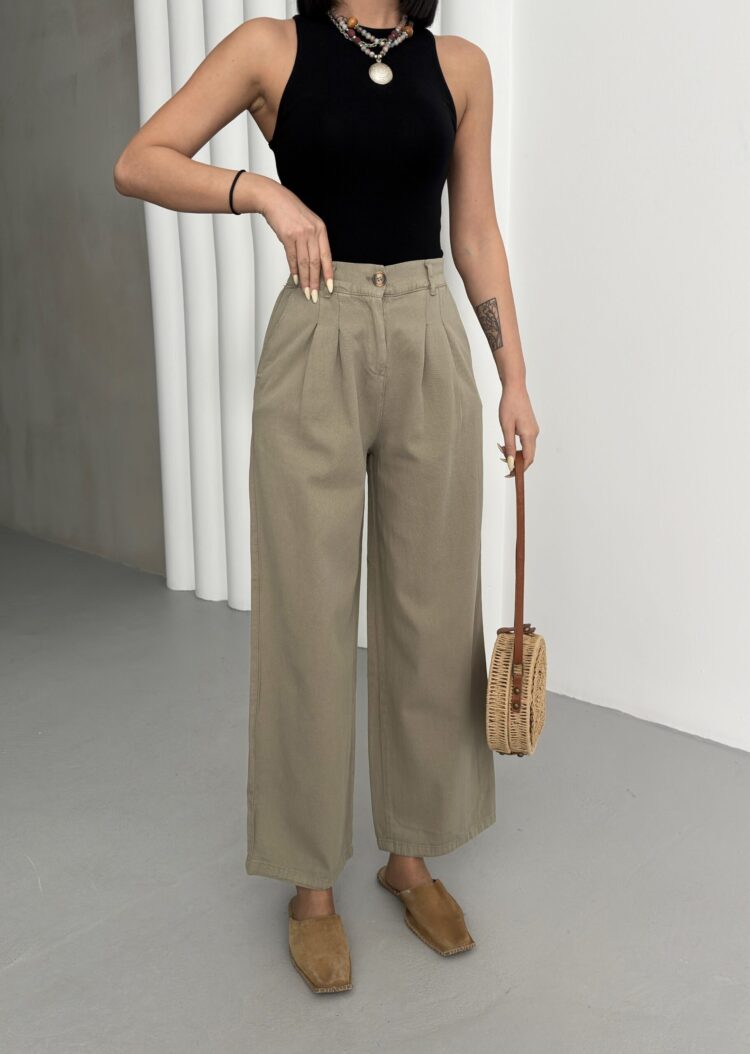Plain Gabardine Pants - My Fashion - Globality Store - Women Clothes Wholesale Turkey