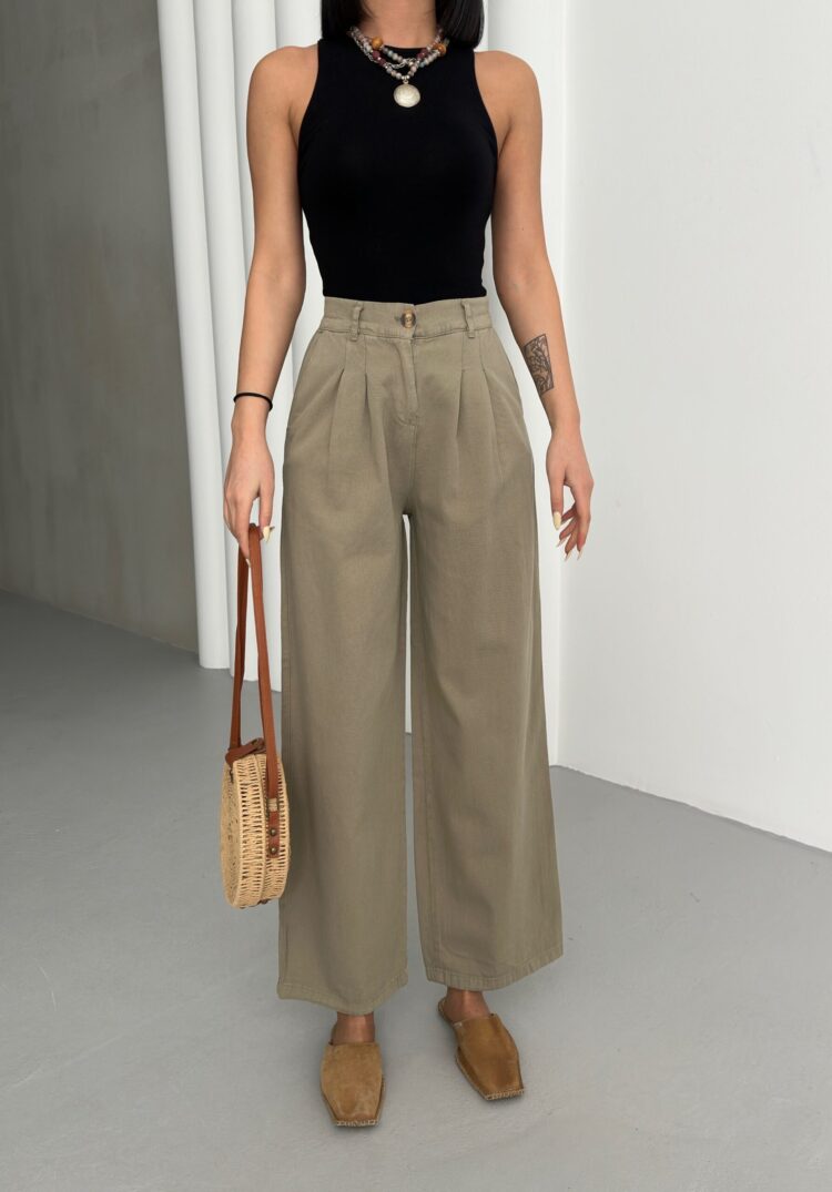 Plain Gabardine Pants