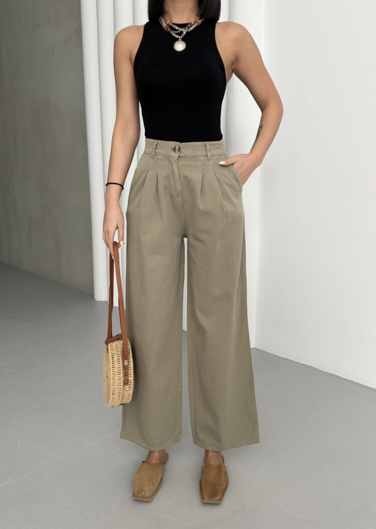 Plain Gabardine Pants