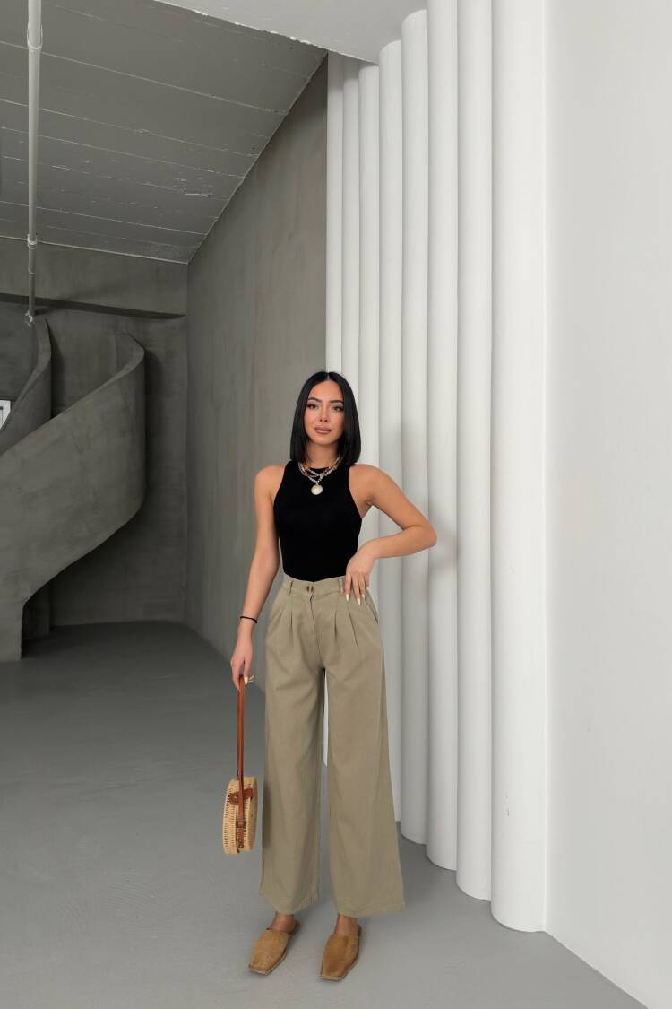 Plain Gabardine Pants