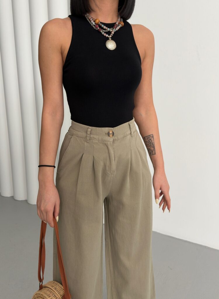 Plain Gabardine Pants