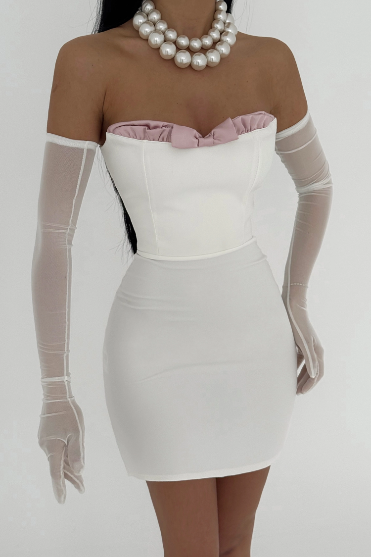 Rebeca Bow Detail Mini Dress