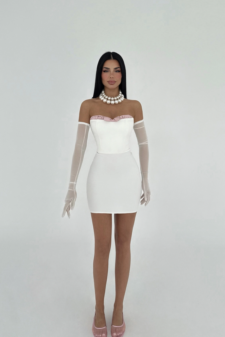 Rebeca Bow Detail Mini Dress