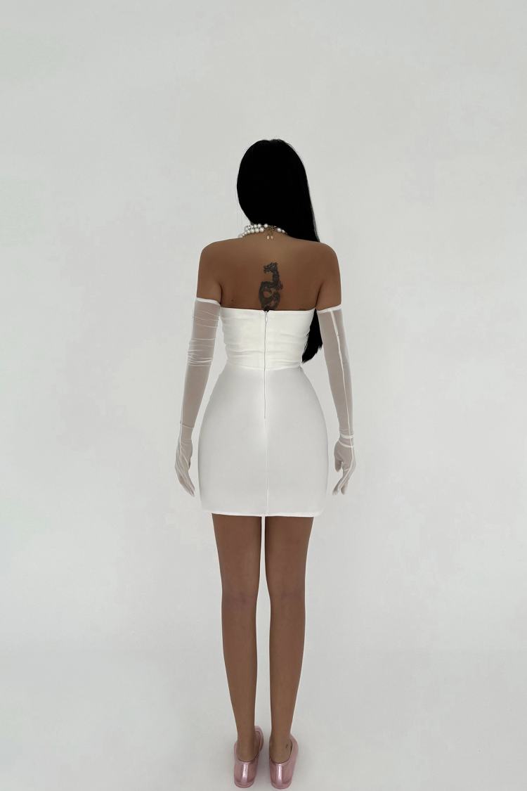 Rebeca Bow Detail Mini Dress
