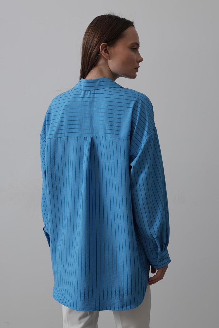 Striped Single Pocket Shirt