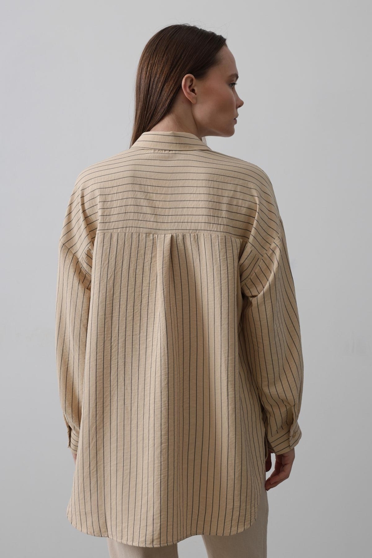 Striped Single Pocket Shirt