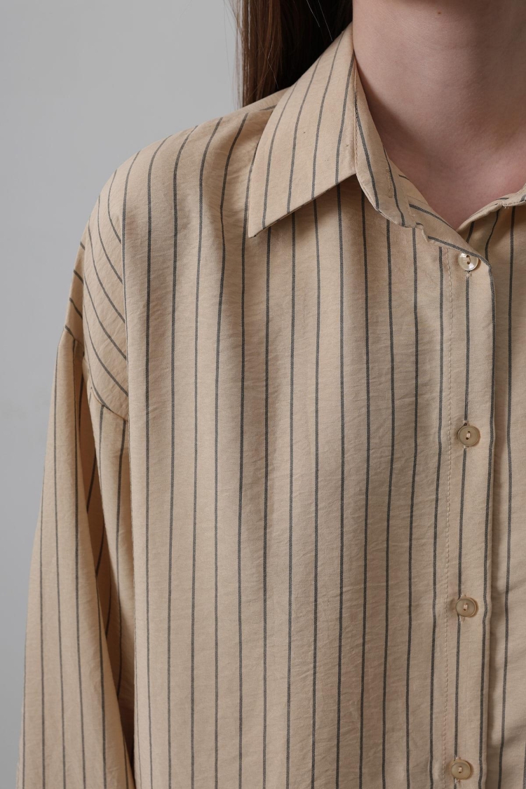 Striped Single Pocket Shirt