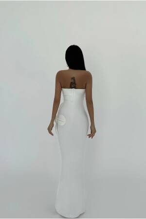Rose Detail Strapless Dress - Brand: EYYO ATELIER - Women's Clothing Wholesale - Globality Store