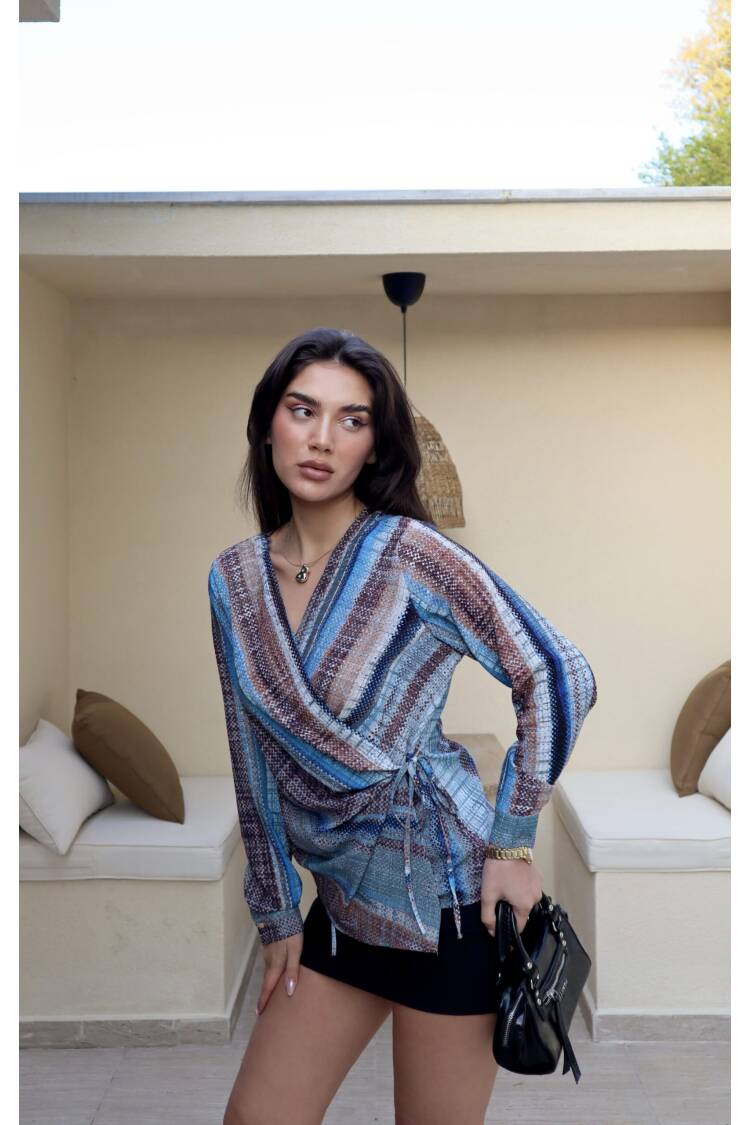 Side Tie Blouse