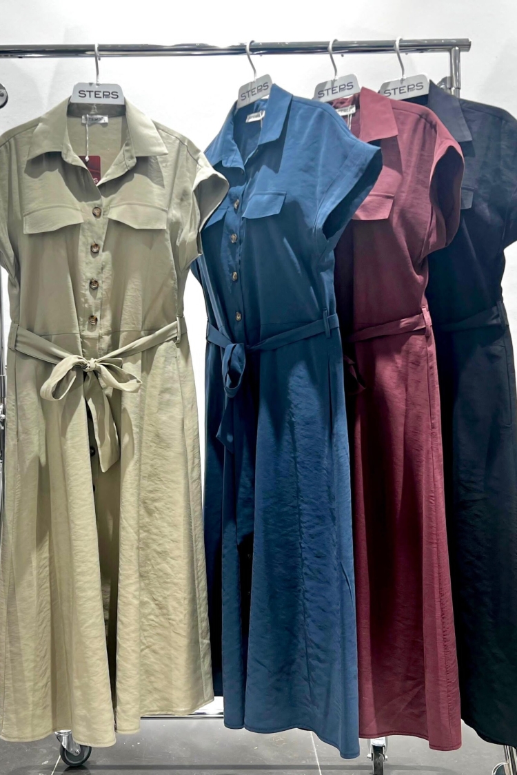 Pinco Fabric Dress - STEPS - Globality Store - Women Clothes Wholesale Turkey
