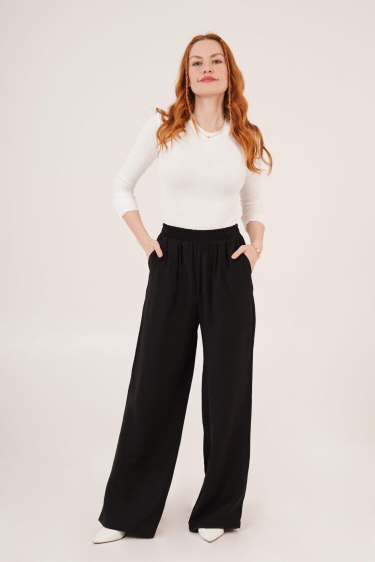 Wholesale Pants With Elastic Waist Double Pockets