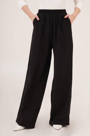 Wholesale Pants With Elastic Waist Double Pockets - Lustrin - Globality Store - Women Clothes Wholesale Turkey