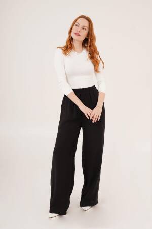 Wholesale Pants With Elastic Waist Double Pockets - Lustrin - Globality Store - Women Clothes Wholesale Turkey